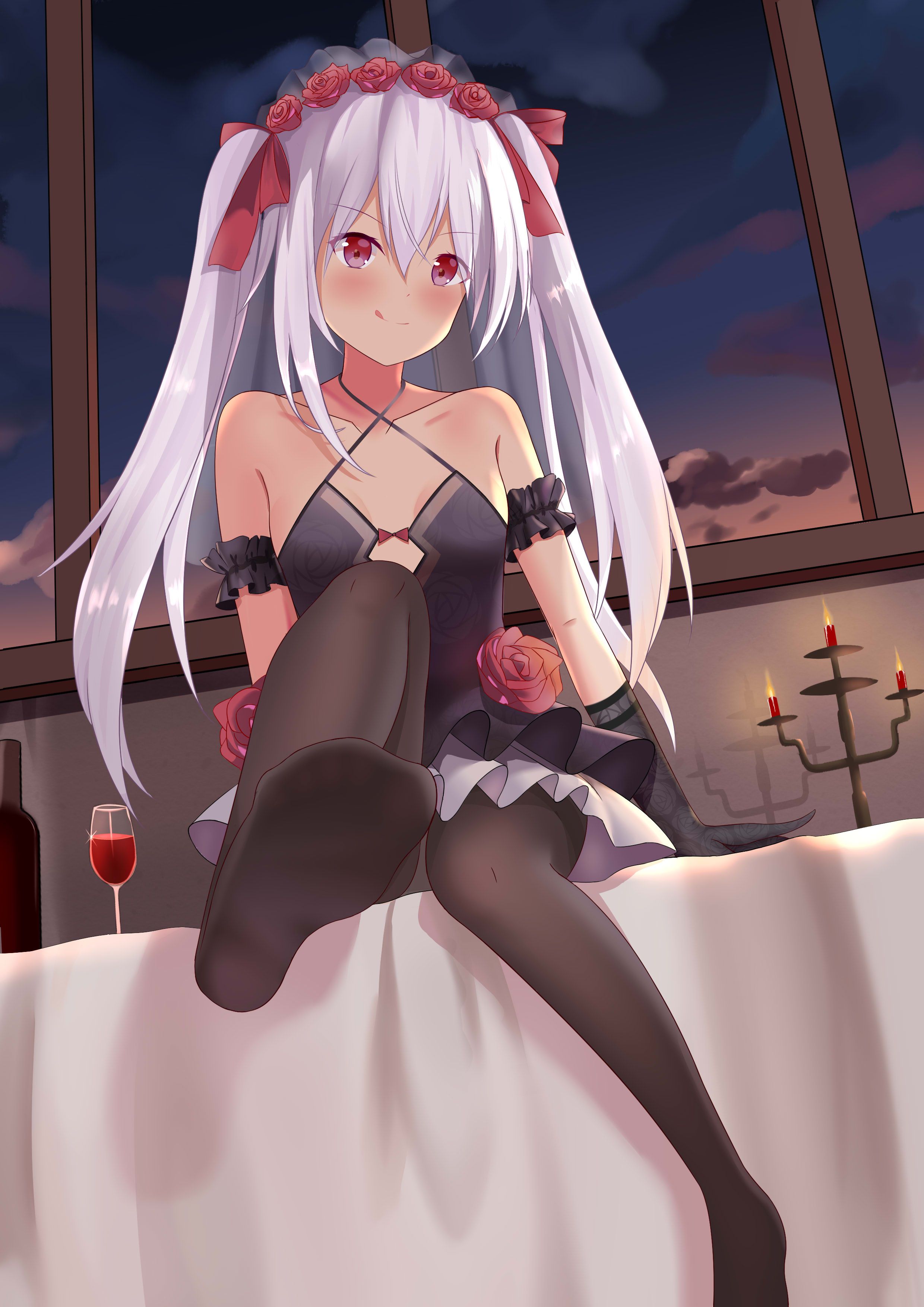 【Vampire-chan】Secondary erotic image of Azul Lane's silver-haired Lori sexy destroyer vampire-chan 44