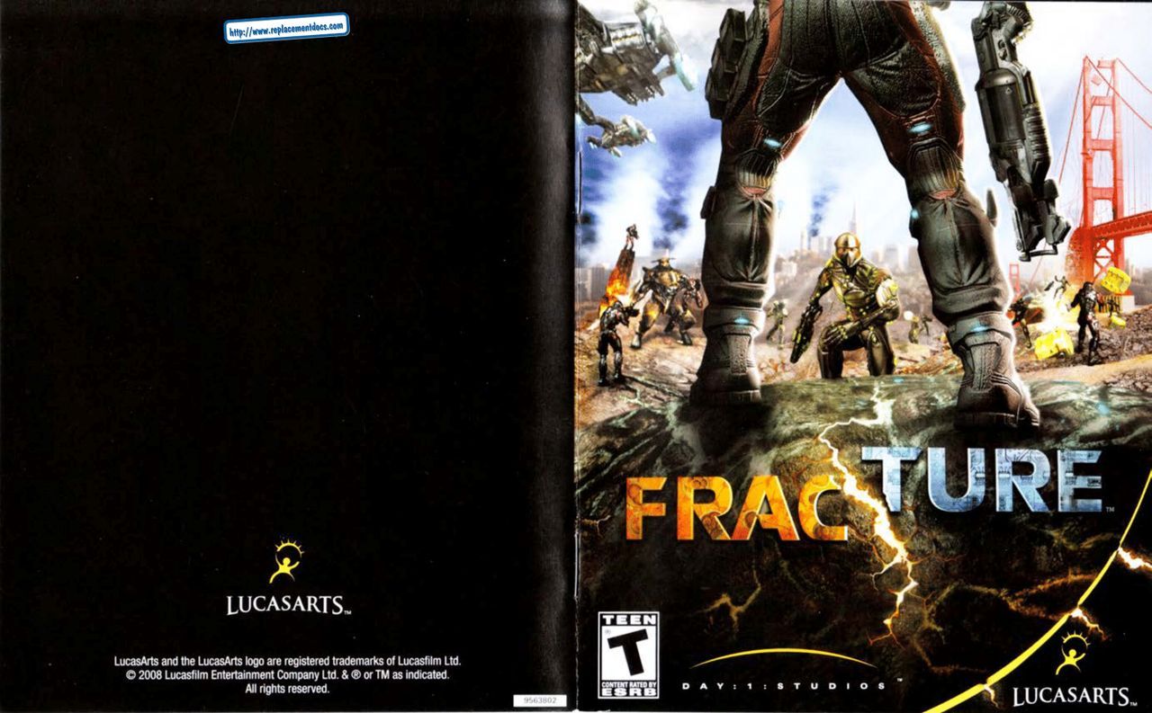 Fracture (PlayStation 3) Game Manual 1