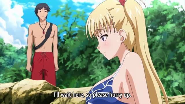 It's summer with JK and beach sex! Zupo Demon father hentai anime with oil 8