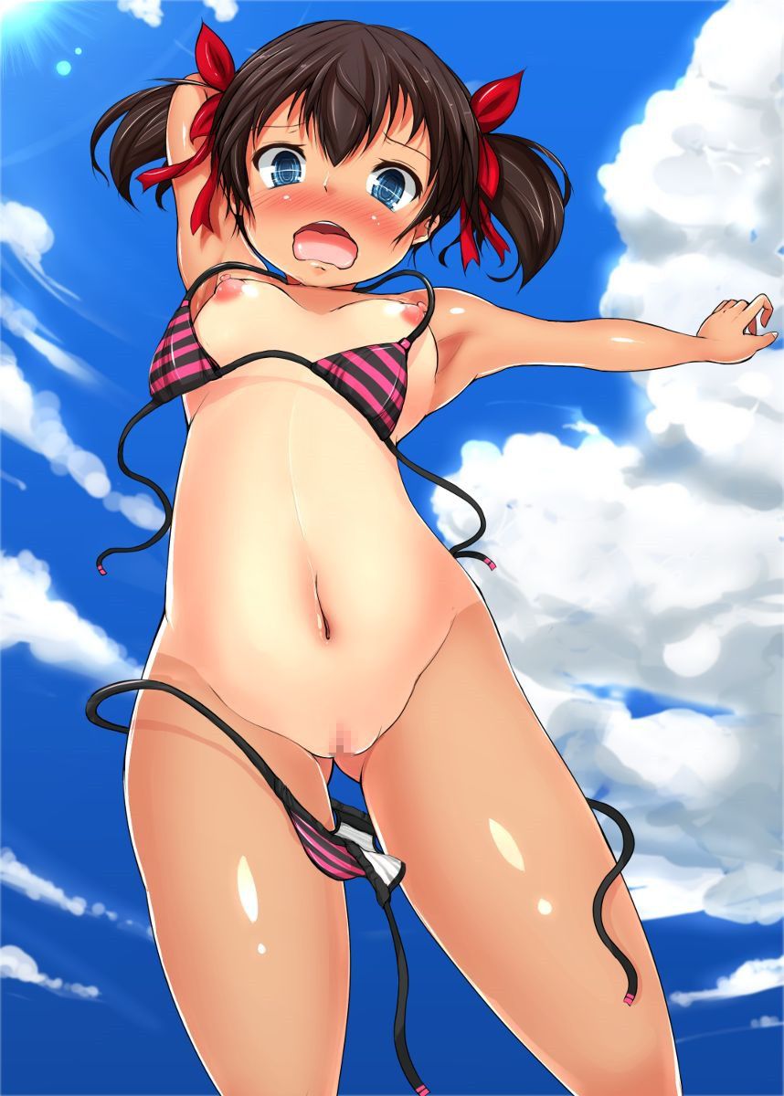 [Tan Loli] girl in full view of the tan mark is not fit to wear the costume is wearing a swimsuit and water ruins like summer! 22