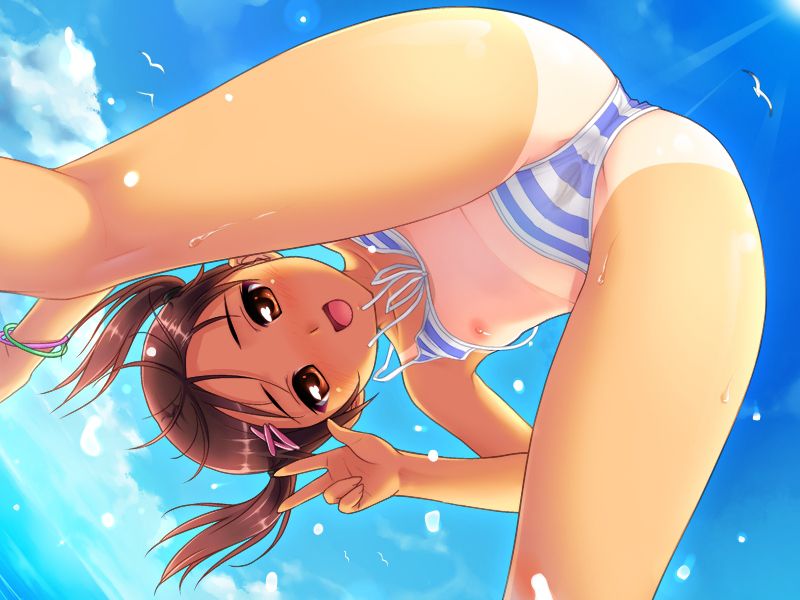 [Tan Loli] girl in full view of the tan mark is not fit to wear the costume is wearing a swimsuit and water ruins like summer! 26