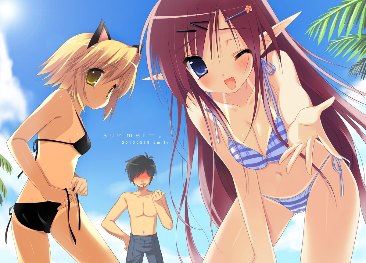 [Tan Loli] girl in full view of the tan mark is not fit to wear the costume is wearing a swimsuit and water ruins like summer! 37
