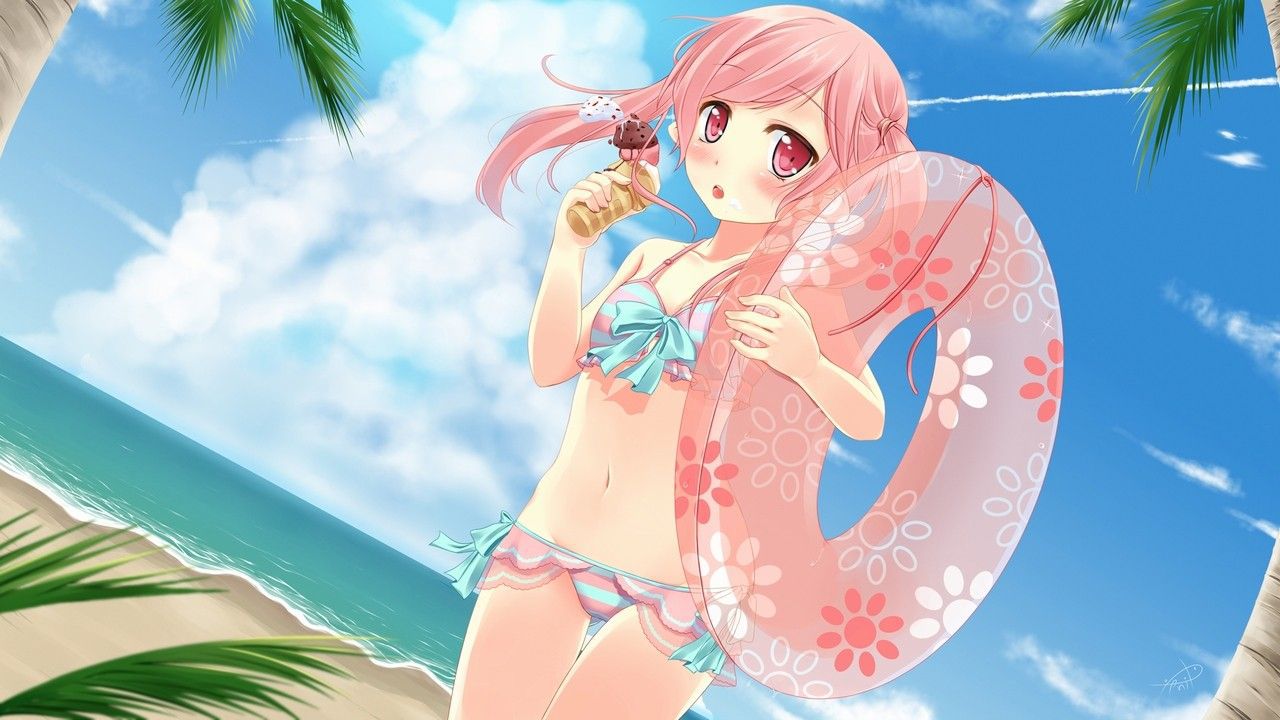 Swimsuit wearing a lewd dress that nails the gaze in the sea or pool it is swimsuit 5