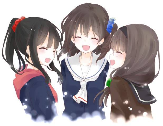 [60 photos] Cute happy image collection of a girl who is two-dimensional, smile. 2 [Laughing] 1