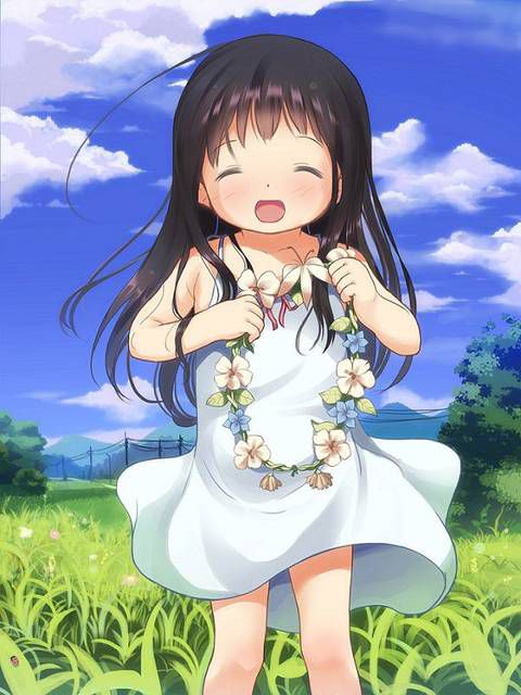 [60 photos] Cute happy image collection of a girl who is two-dimensional, smile. 2 [Laughing] 14