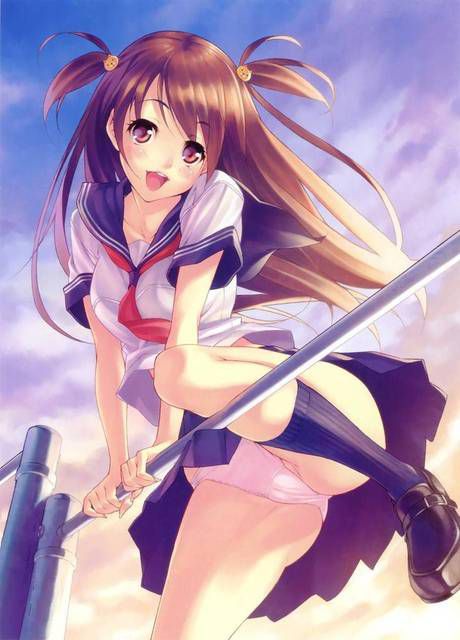 [60 photos] Cute happy image collection of a girl who is two-dimensional, smile. 2 [Laughing] 36