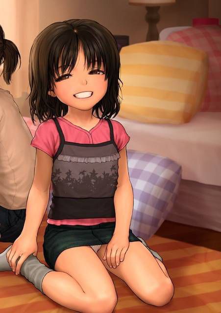 [60 photos] Cute happy image collection of a girl who is two-dimensional, smile. 2 [Laughing] 41