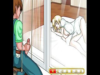 Blonde like to being spied Hentai sex game 1