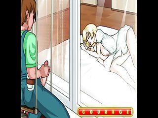 Blonde like to being spied Hentai sex game 2