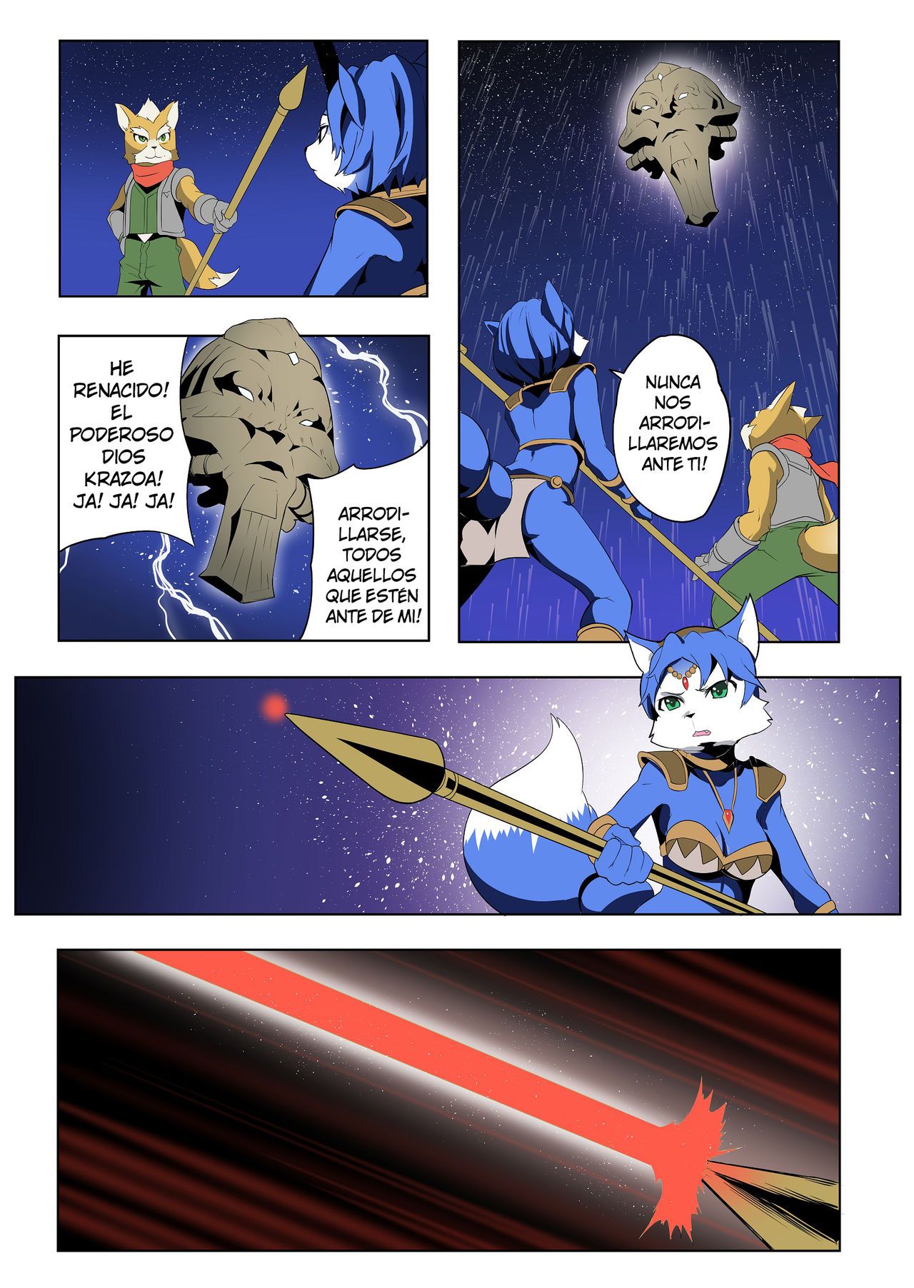 [Eudetenis] Krystal and Fox (Star Fox) [Spanish] 5