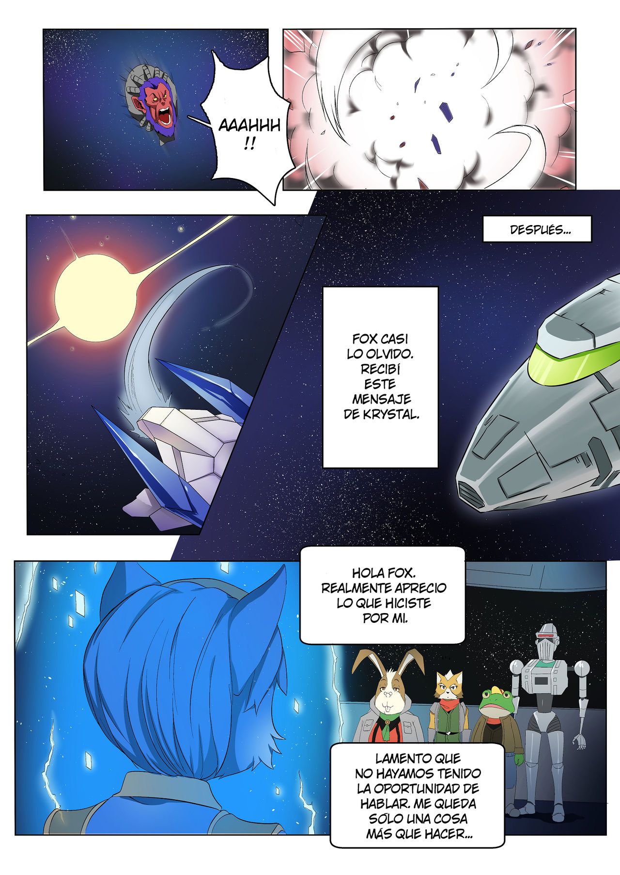 [Eudetenis] Krystal and Fox (Star Fox) [Spanish] 6