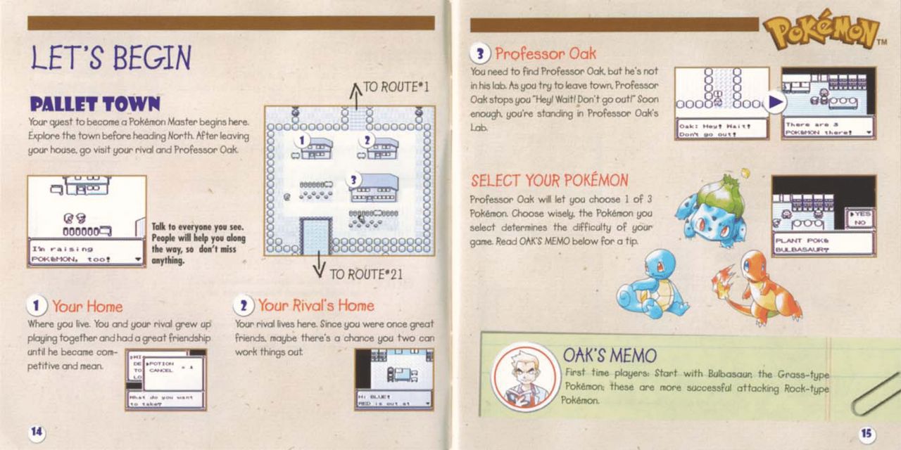 Pokemon Pocket Monsters Blue Version Gameboy Nintendo/Gamefreak Manual 9