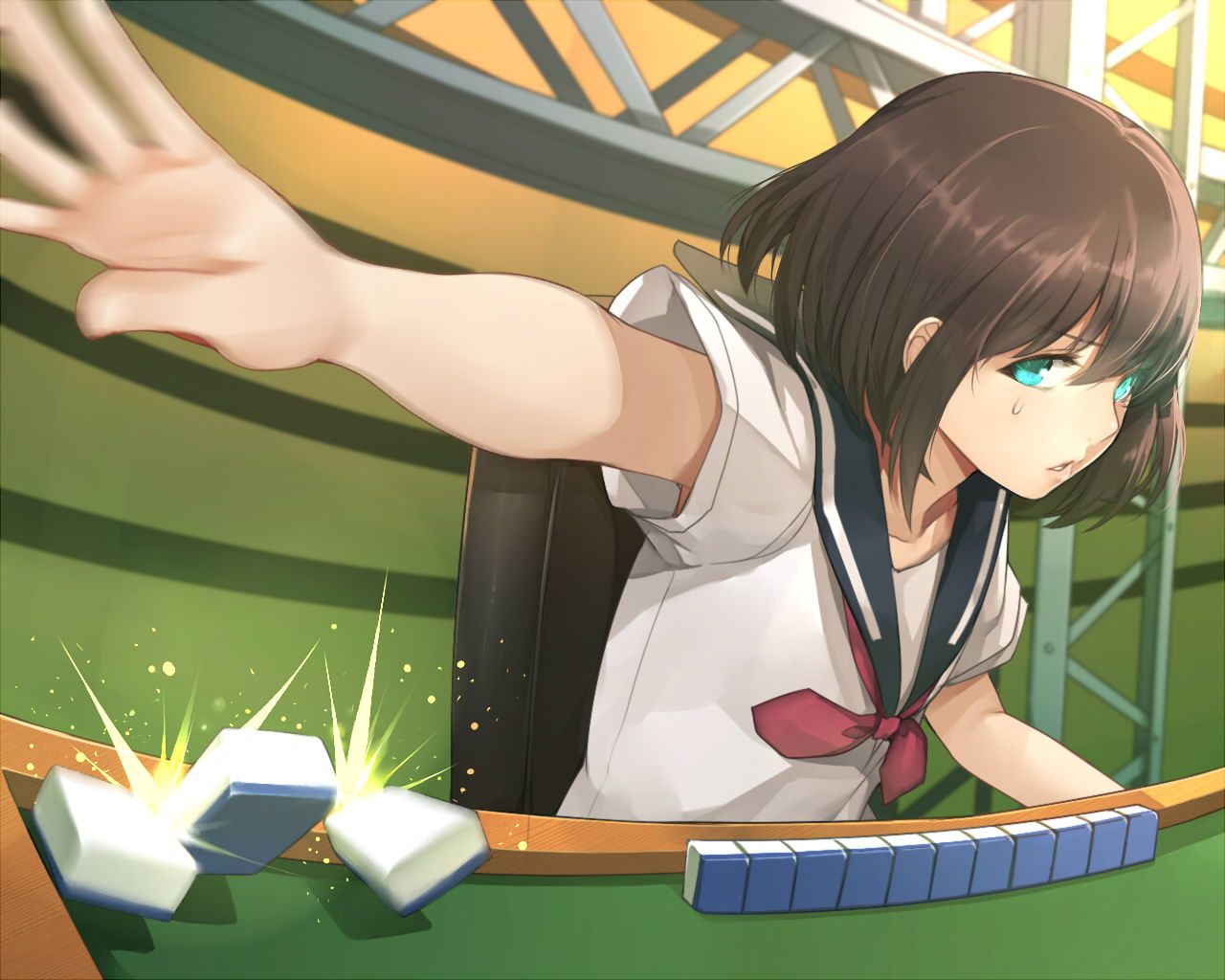 [Secondary ZIP] 100 pictures of mahjong and beautiful girl because it seems to be a day of mahjong 98