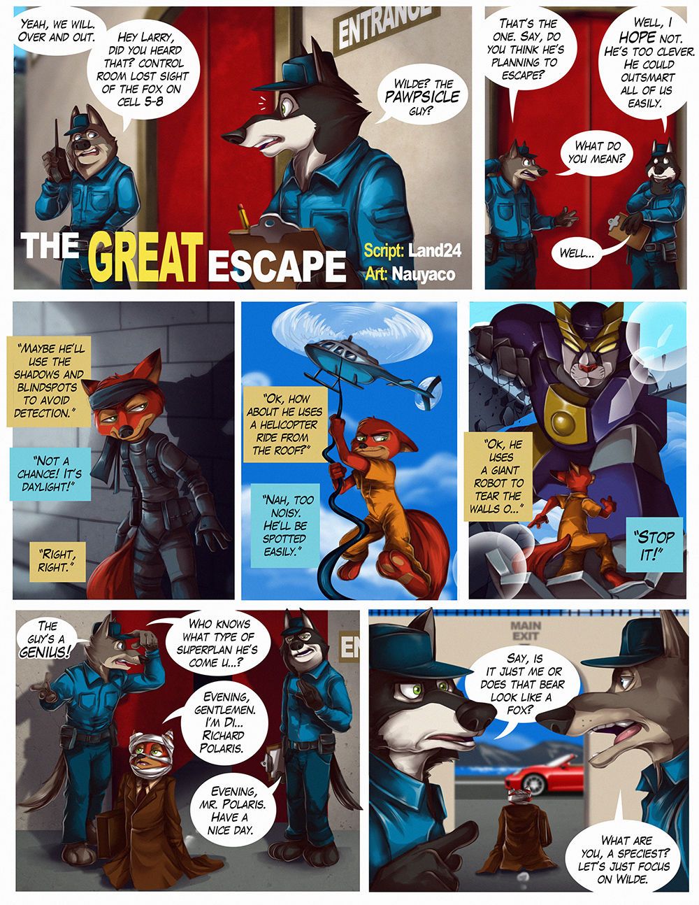 [Nauyaco, Land24] Guilty! Judy & Nick Go to Jail (Zootopia) Ongoing 10