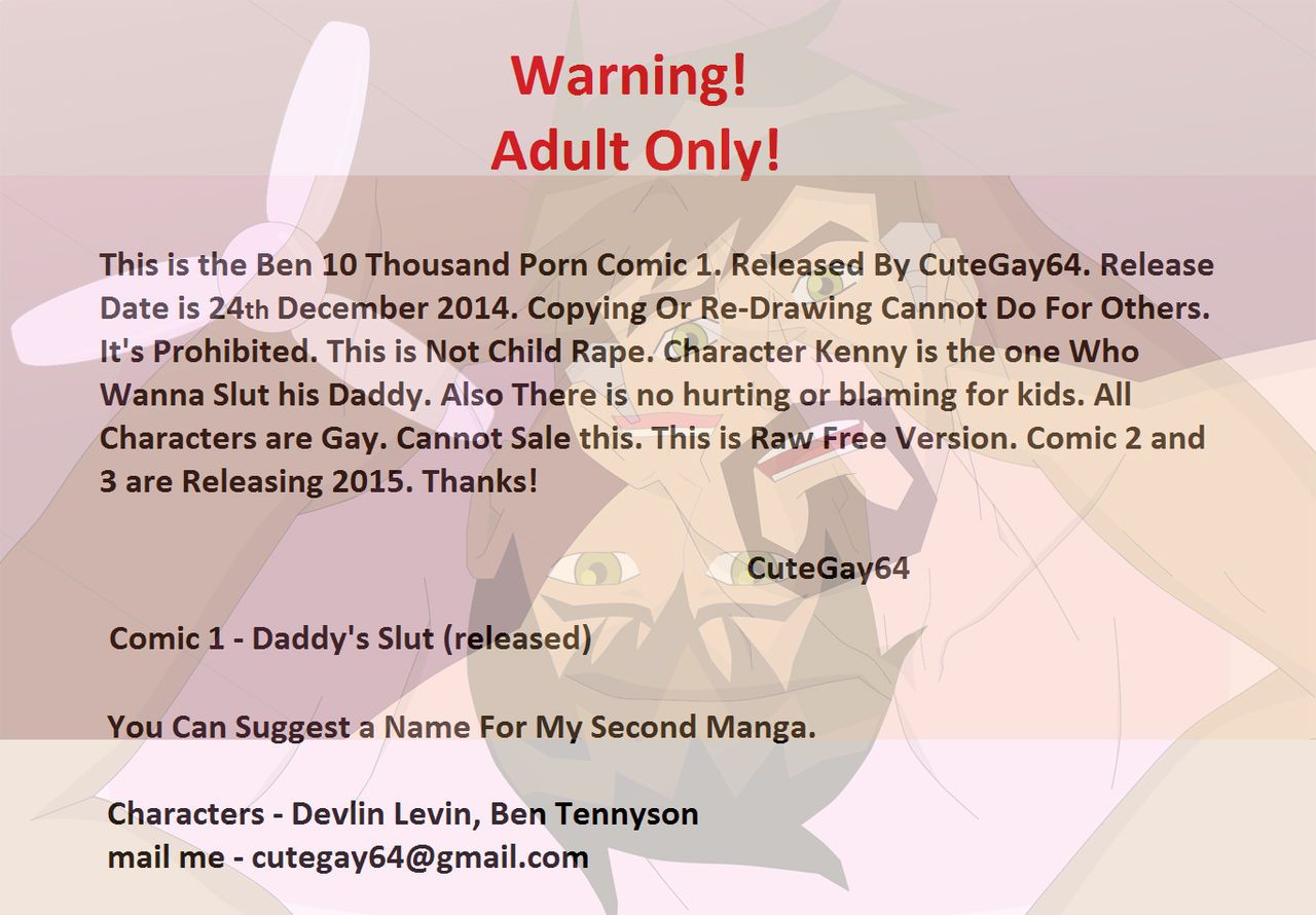 Ben 10 Thousand Comic 1 - Daddy's Slut (yaoi) 1