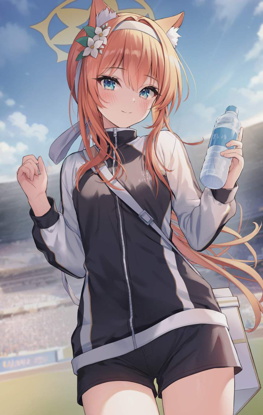 [Beware of heat stroke! ] Secondary erotic image of a girl hydrating during a break from exercise 11