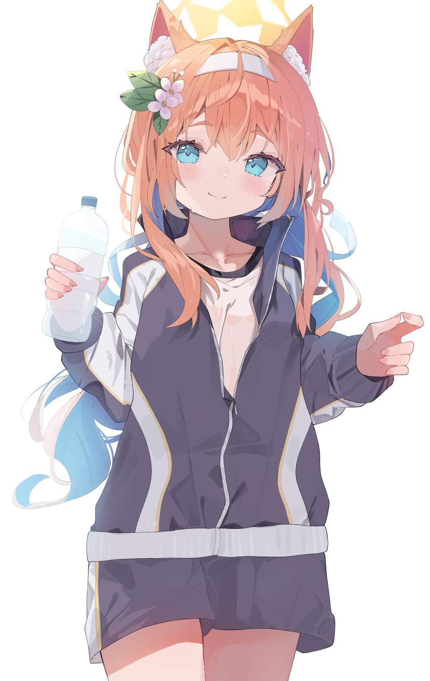 [Beware of heat stroke! ] Secondary erotic image of a girl hydrating during a break from exercise 14