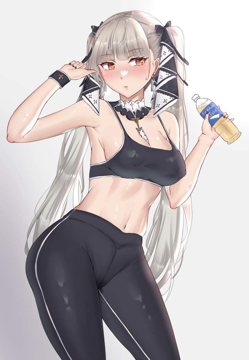 [Beware of heat stroke! ] Secondary erotic image of a girl hydrating during a break from exercise 17