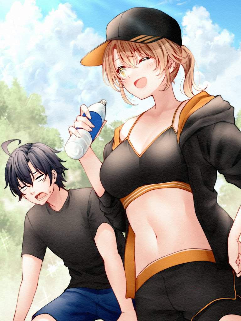 [Beware of heat stroke! ] Secondary erotic image of a girl hydrating during a break from exercise 24