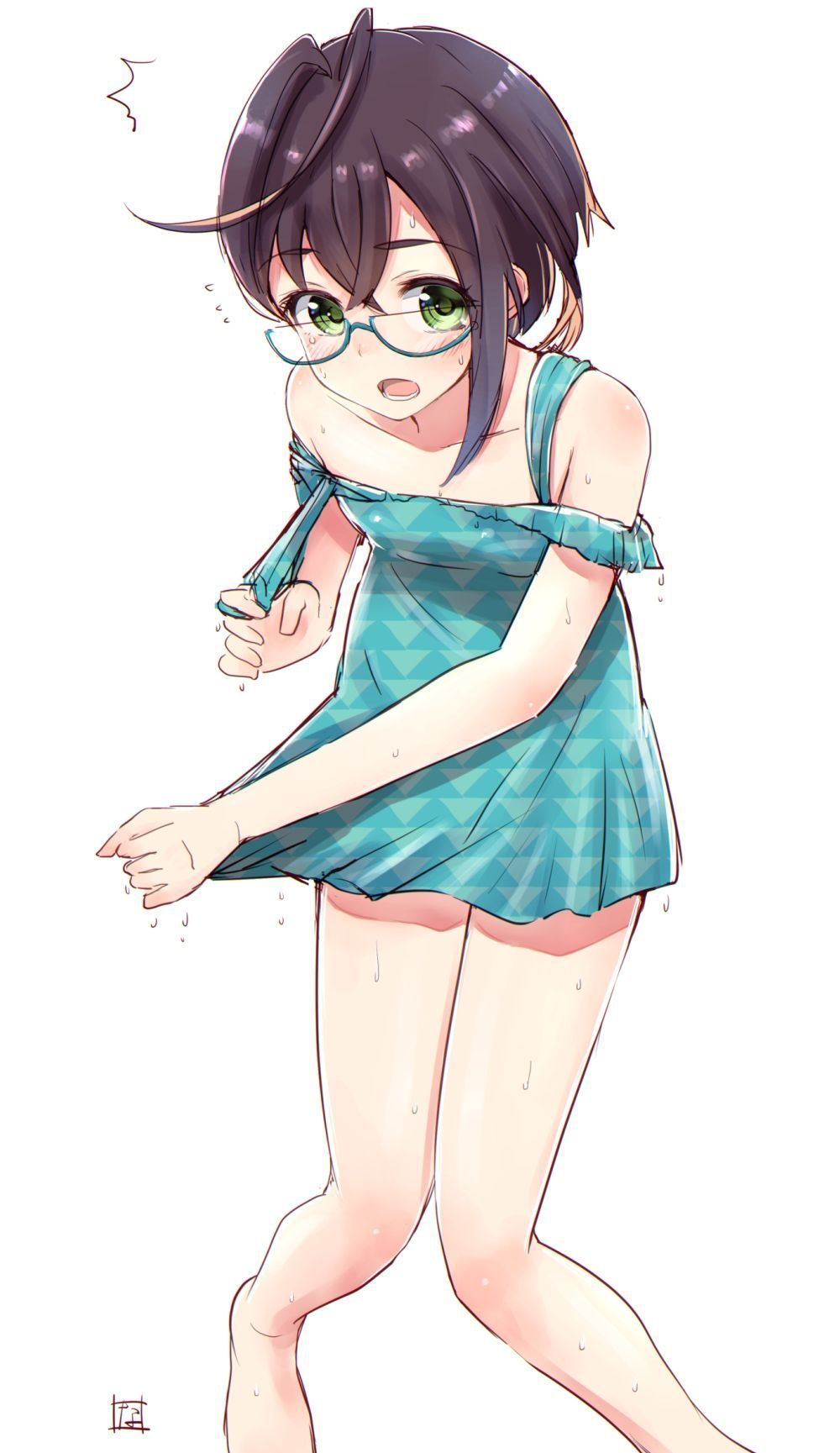 [Secondary zip] glasses Offshore-chan's cute image summary of this ship of the body 16
