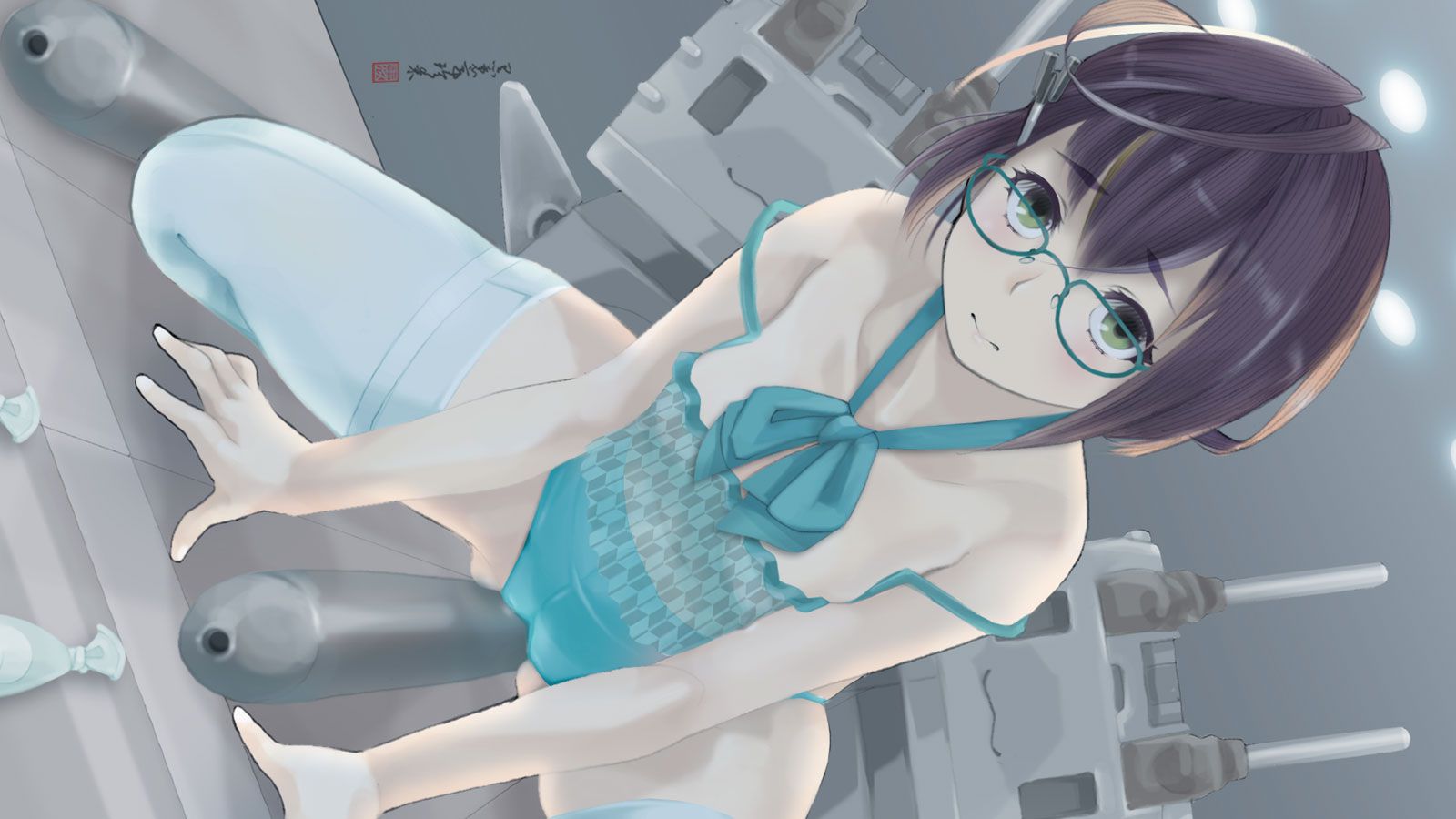 [Secondary zip] glasses Offshore-chan's cute image summary of this ship of the body 33