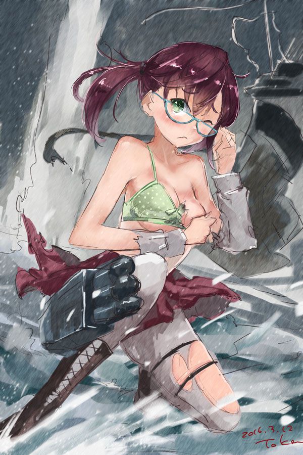 [Secondary zip] glasses Offshore-chan's cute image summary of this ship of the body 45