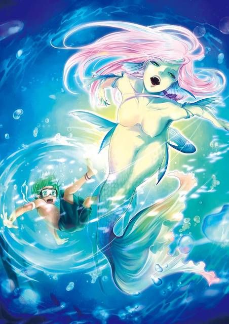 [52 Photos] The fantasy two-dimensional fetish image of mermaids. 9 [Mermaid] 14