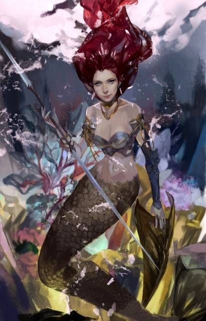 [52 Photos] The fantasy two-dimensional fetish image of mermaids. 9 [Mermaid] 30