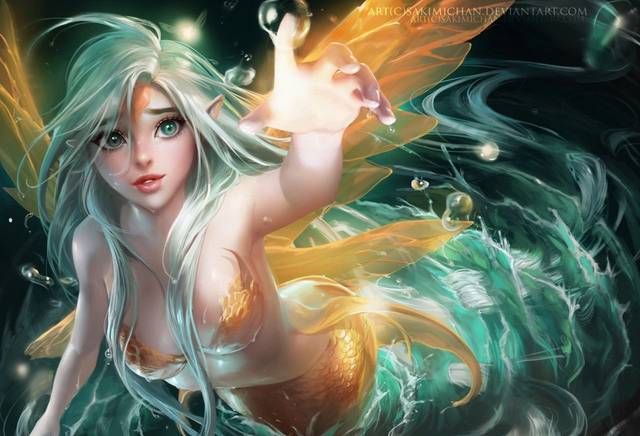 [52 Photos] The fantasy two-dimensional fetish image of mermaids. 9 [Mermaid] 7