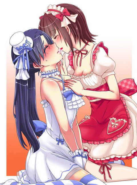 [50 sheets lesbian kiss] I'm kissing with girls secondary erotic images! PART8 [Yuri] 14