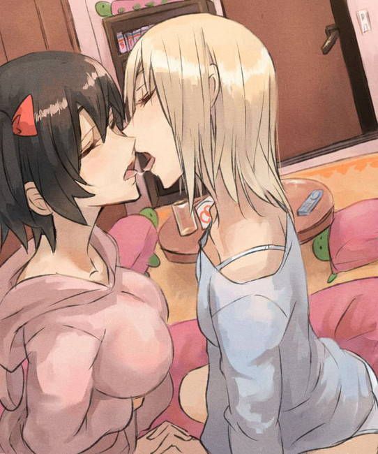 [50 sheets lesbian kiss] I'm kissing with girls secondary erotic images! PART8 [Yuri] 23