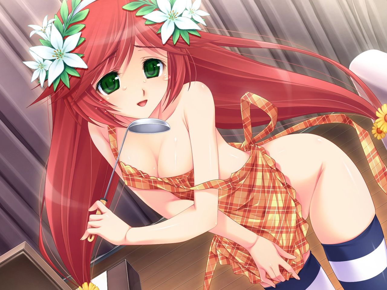 【Secondary erotic】 This is the secondary dosquebe image of girls who want to be delicious naked and wearing aprons 24