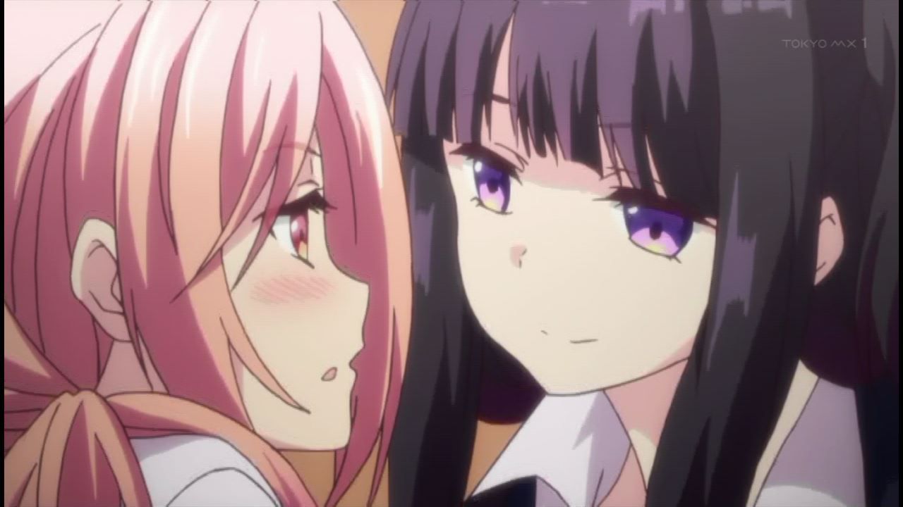 Anime ' fabrication trap-NTR-' one story and erotic caress and deep kiss of girls with each other! 12