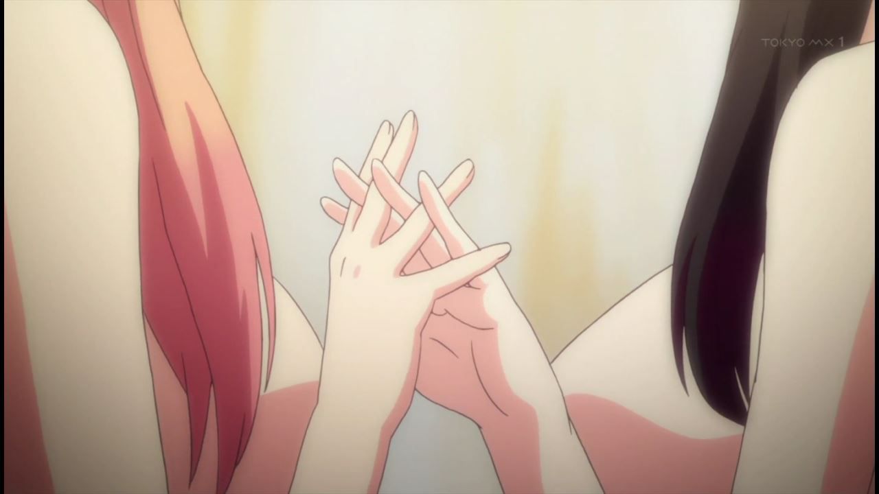 Anime ' fabrication trap-NTR-' one story and erotic caress and deep kiss of girls with each other! 15