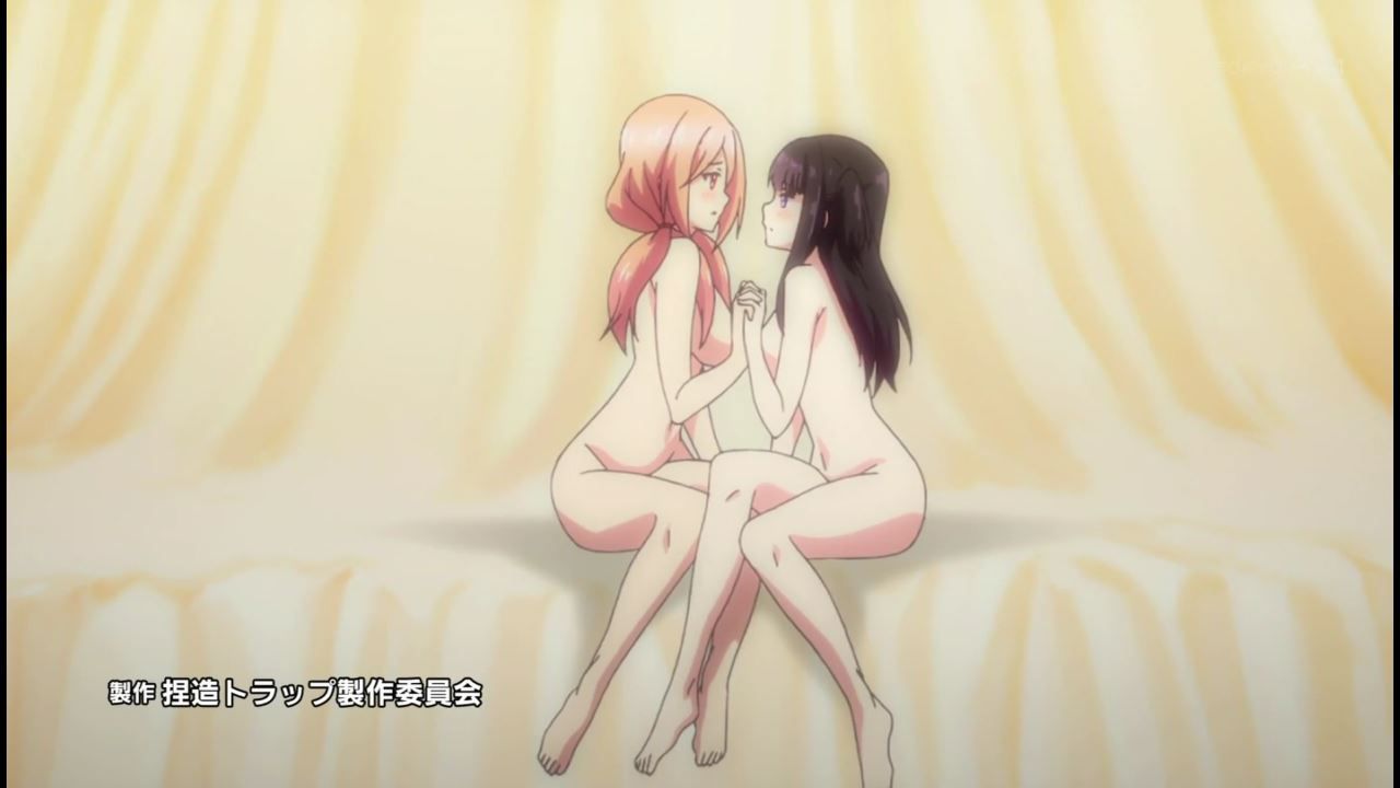 Anime ' fabrication trap-NTR-' one story and erotic caress and deep kiss of girls with each other! 17