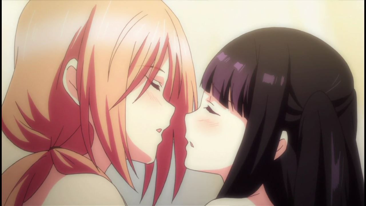 Anime ' fabrication trap-NTR-' one story and erotic caress and deep kiss of girls with each other! 18