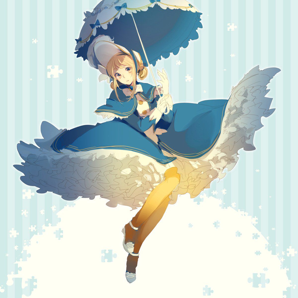 [the second] The second image [non-eroticism] of the pretty girl putting up her umbrella 13