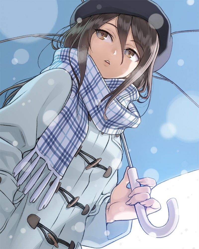 [the second] The second image [non-eroticism] of the pretty girl putting up her umbrella 16