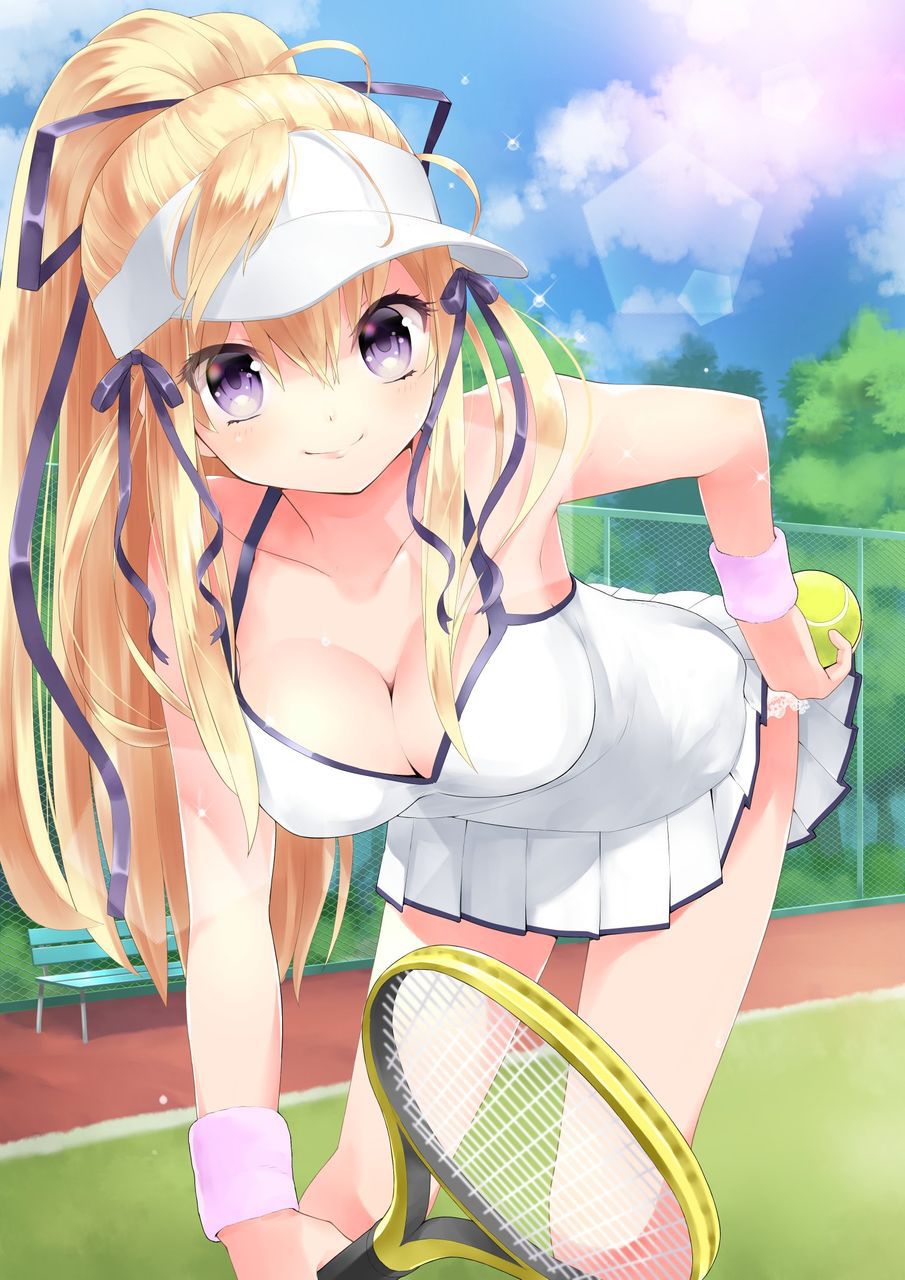 The second image of girls who are tennis club position [in front of visit to the United States !H!] 10