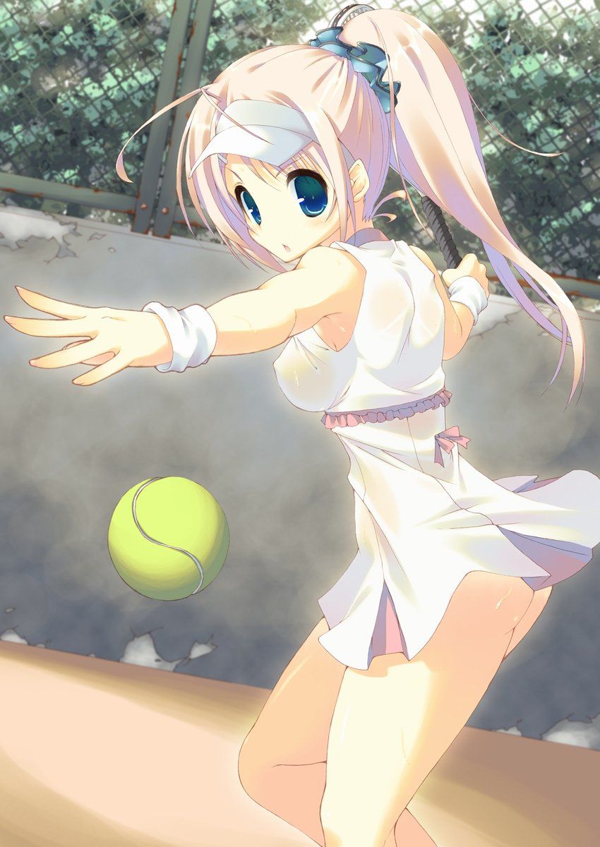 The second image of girls who are tennis club position [in front of visit to the United States !H!] 12