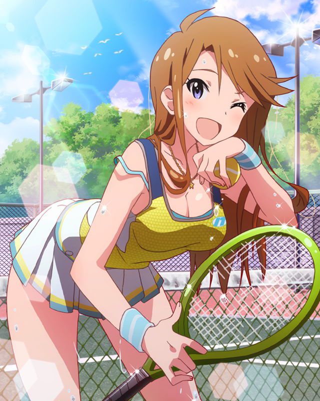The second image of girls who are tennis club position [in front of visit to the United States !H!] 13