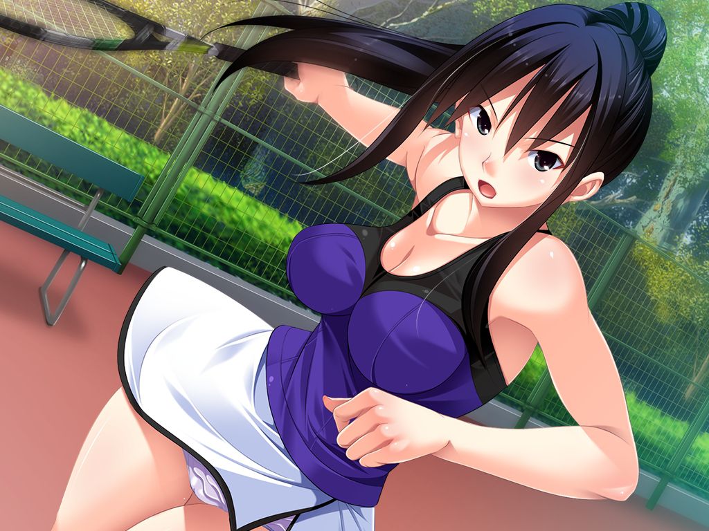 The second image of girls who are tennis club position [in front of visit to the United States !H!] 16
