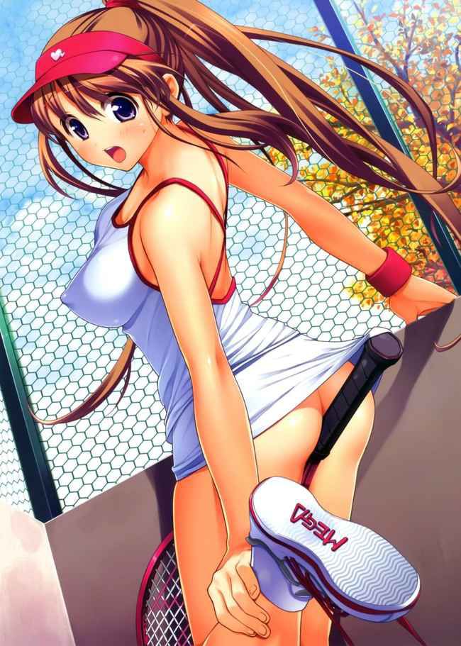 The second image of girls who are tennis club position [in front of visit to the United States !H!] 2