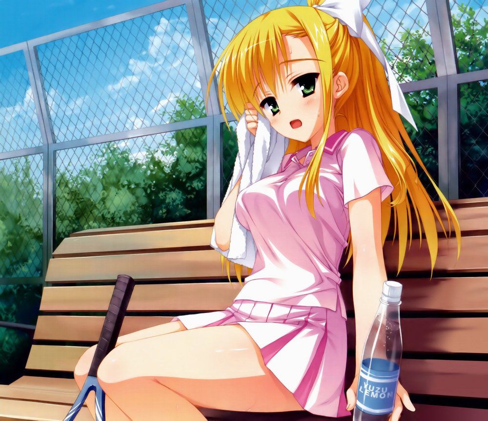 The second image of girls who are tennis club position [in front of visit to the United States !H!] 20