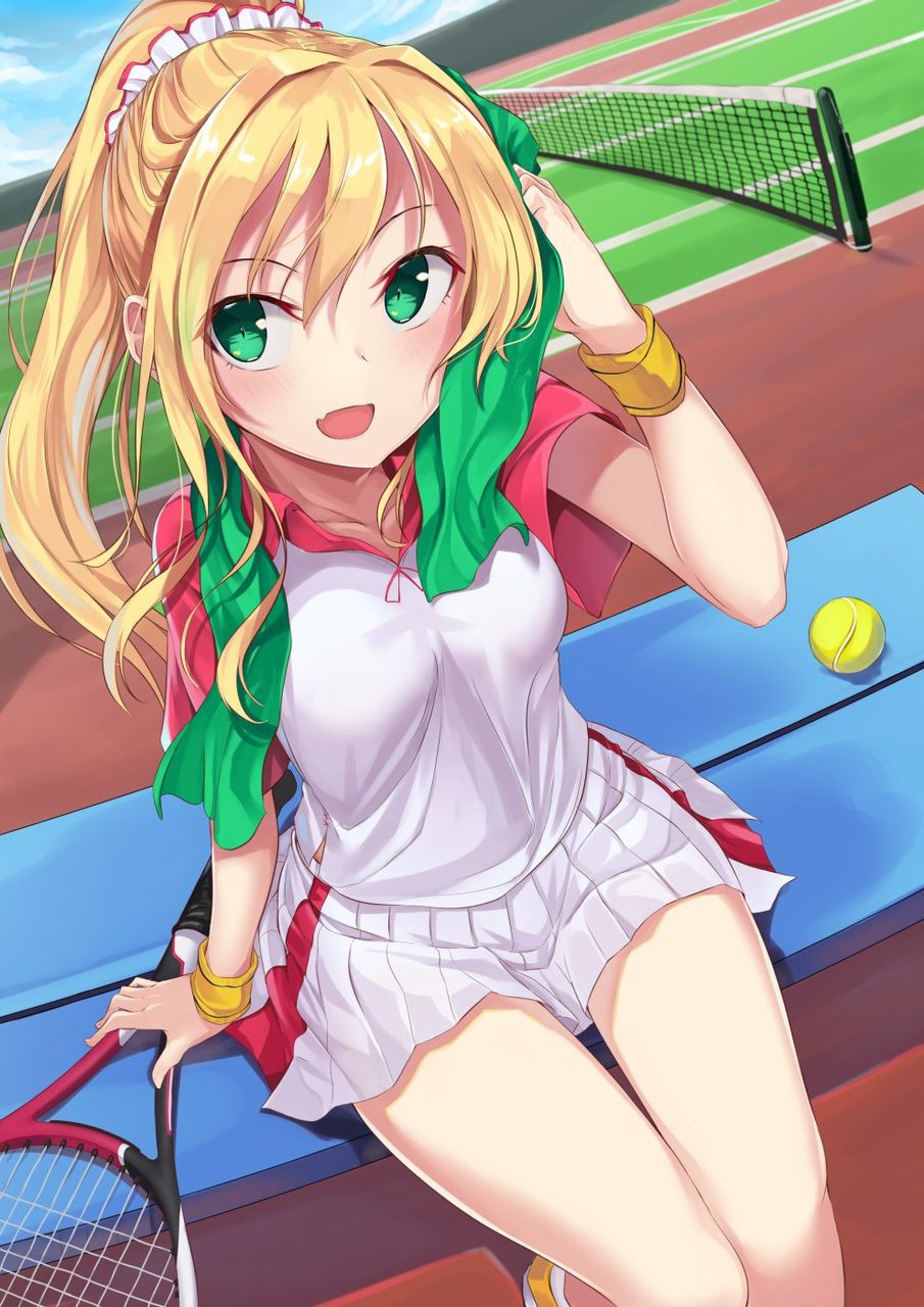 The second image of girls who are tennis club position [in front of visit to the United States !H!] 22