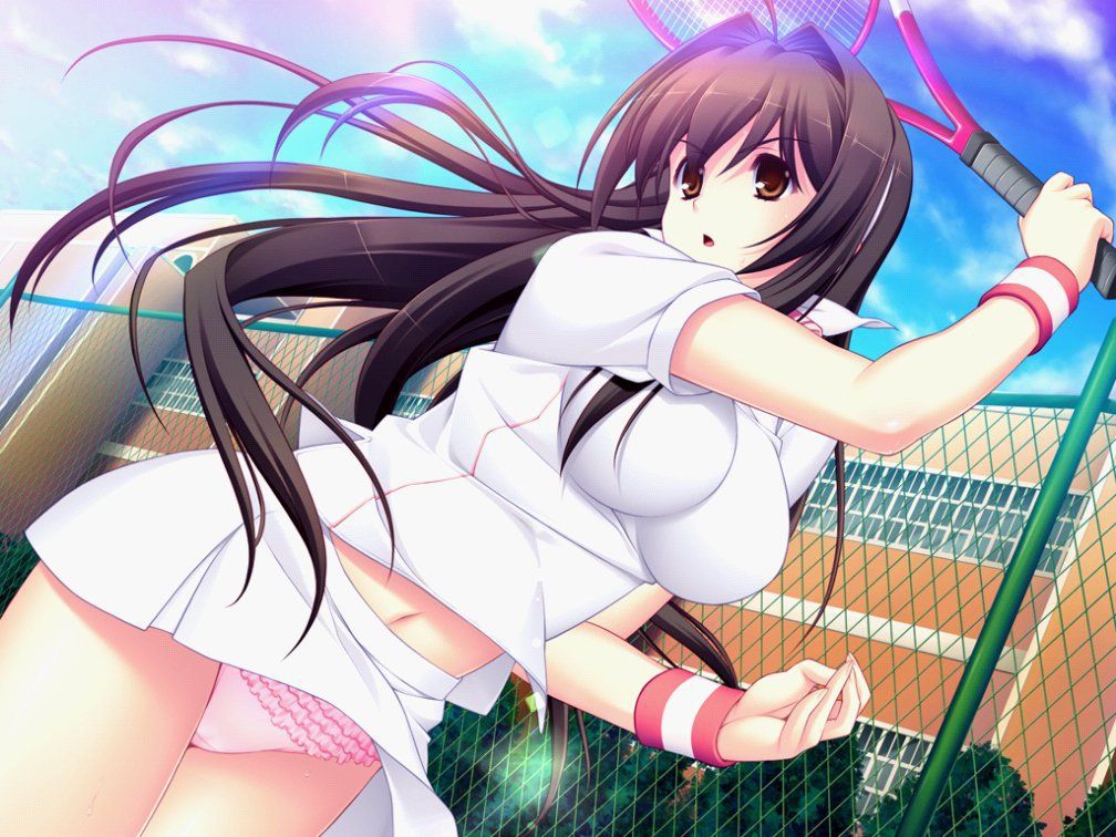 The second image of girls who are tennis club position [in front of visit to the United States !H!] 24