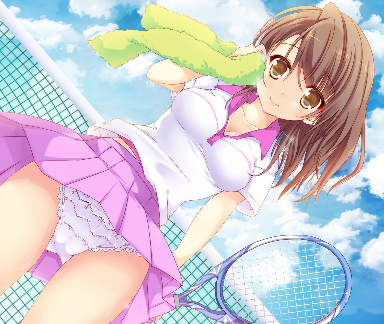 The second image of girls who are tennis club position [in front of visit to the United States !H!] 25