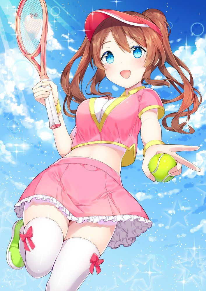 The second image of girls who are tennis club position [in front of visit to the United States !H!] 30