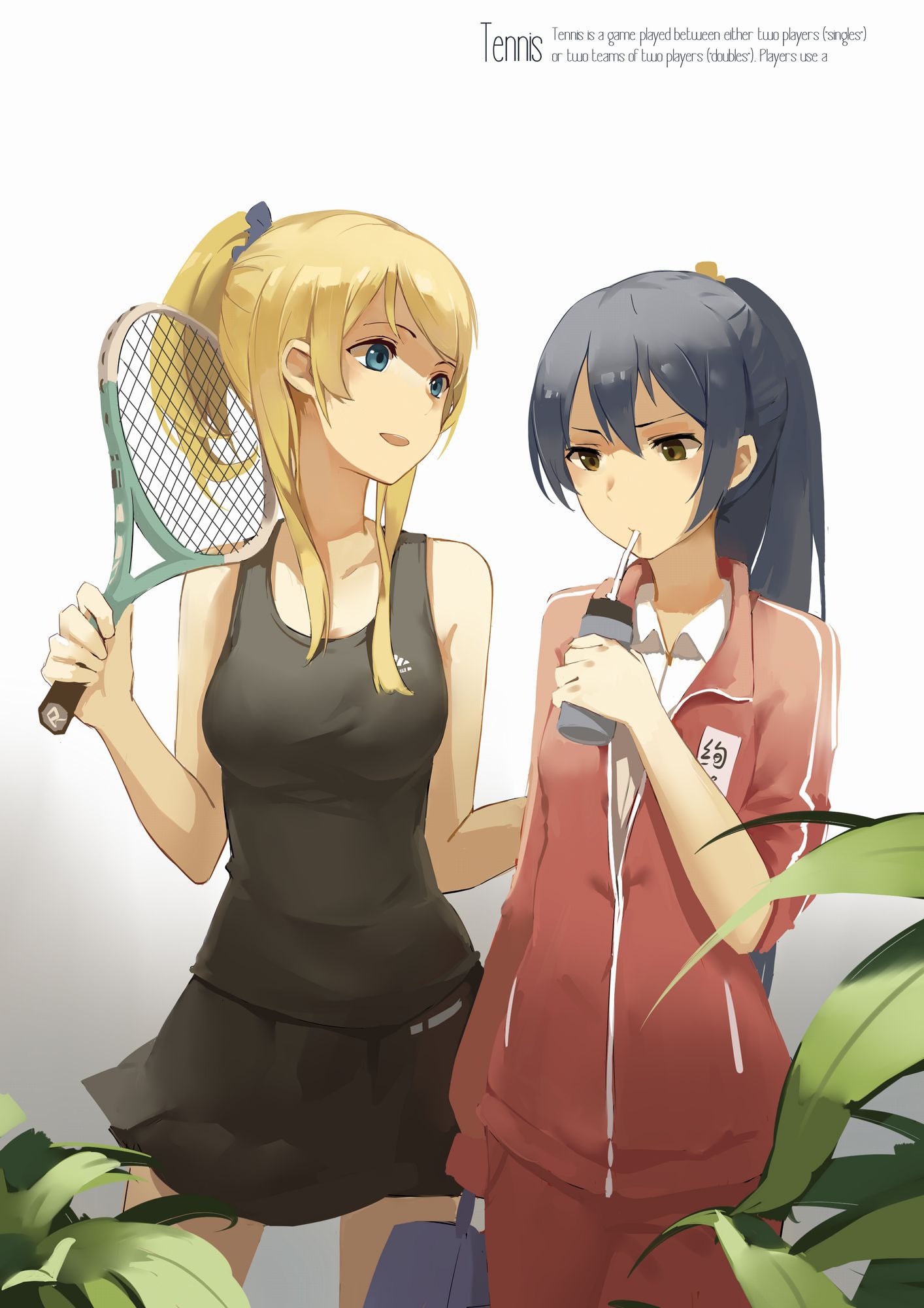 The second image of girls who are tennis club position [in front of visit to the United States !H!] 6