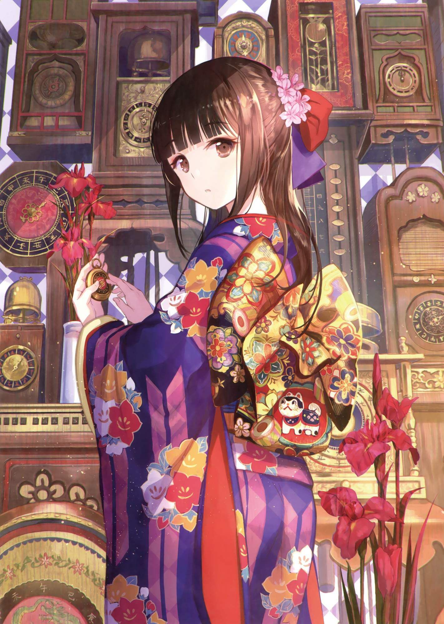 Rainbow eroticism image of a kimono, the yukata 32
